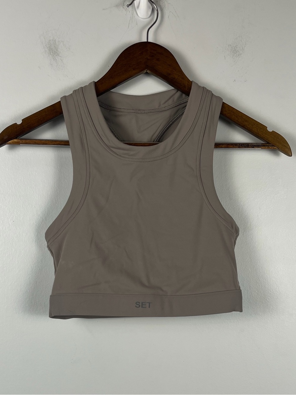 Set Active Taupe Sports bra top size small